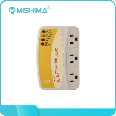 Mishima MS-6694 South American 110V voltage protector 1 for 3 outlets 