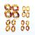 New DIY Acrylic Ornaments Accessories Leopard Print Bag Chain Acrylic Chain Shoe Accessory Clothing Bag Chain Accessories
