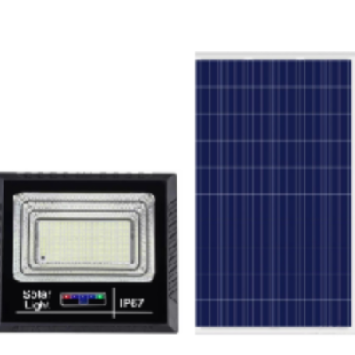 Solar Products ABS Charged Display Solar Spotlight Power Indicator + Light Control + Remote Control Version