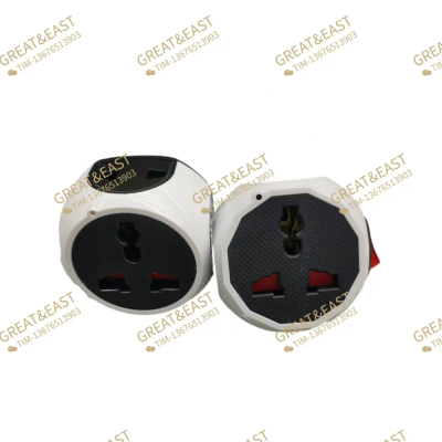Electrical Products Switch Control European Plastic Conversion Plug European to Multi-Functional Socket