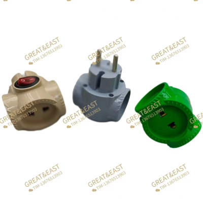 Electrical Products One-to-Three Switch Type European Conversion Plug
