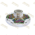 Electrical Products Silver Edge Purple Flower Plastic Lamp Holder Ceramic Core