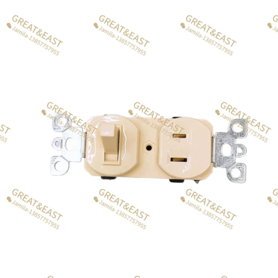 American Standard Socket with One Open Single Control Toggle Switch American Home Decoration Wall Switch Socket