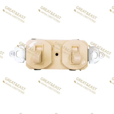 HBE-2F Double Open American Double Open Toggle Switch American Standard Household Wall Light Switch American Standard Double Single Control Switch