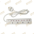 Strip Socket with Extension Cable Africa Power Strip 13a British Standard Power Strip with 3 M Plug Board Wiring Plug