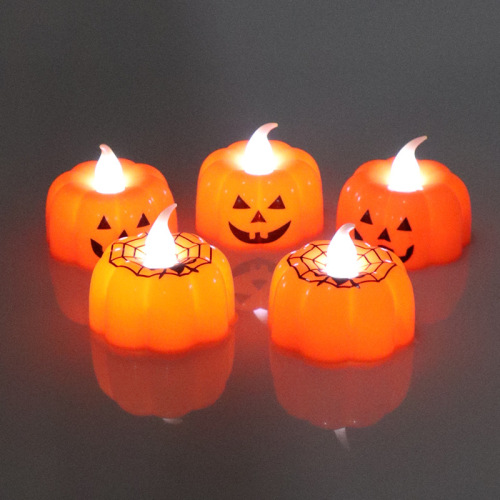 halloween party decoration supplies led electronic pumpkin lamp atmosphere decoration light luminous toy pumpkin candle light