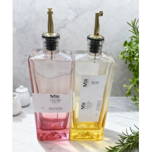 玻璃油瓶渐变色 耐用耐热 精准控油 厨房神器