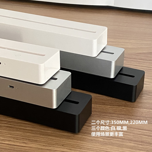 acrylic rechargeable luminous billboard white abs plastic led office display stand table board base