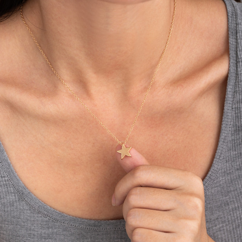 europe and america cross border personality fashion xingx pendant necklace new metallic simple all-match light luxury minority clavicle chain