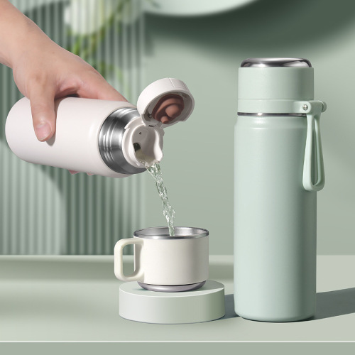 2023 new thermos cup female good-looking 316 stainless steel water cup student children school cup gift lettering