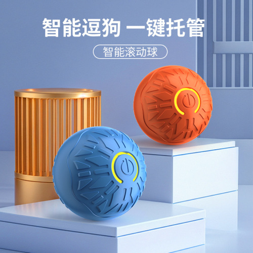 猫咪狗狗玩具咬不烂逗猫狗自嗨解闷益智跨境宠物玩具球自动逗猫球