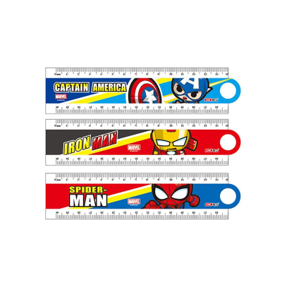 Disney Disney Ma43701 Primary School Junior High School Scale Clear Storage Convenient Marvel Foldable Ruler