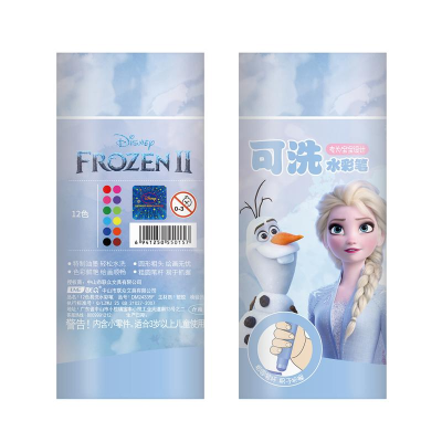Disney Disney Dm24335/Dm24336 Children Marvel Ice and Snow Pine 12/24 Color Easy to Wash Watercolor Pen