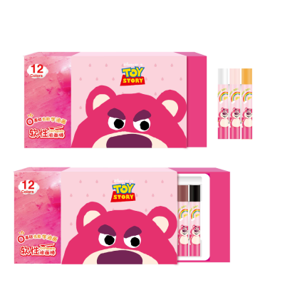 Disney Disney E41001/2/3T Student Children Strawberry Bear Soft Crayon/24/36 Color