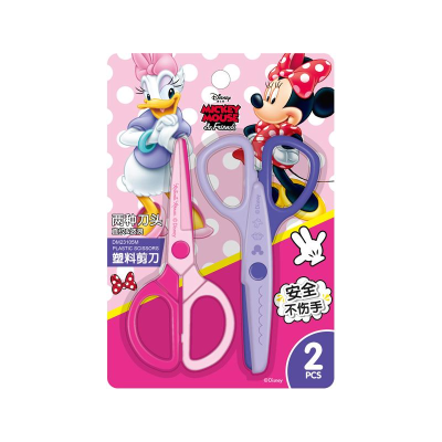Disney Disney Dm23105n Children's DIY Stainless Steel 2-Handle Safety Plastic Scissors with Protective Cover