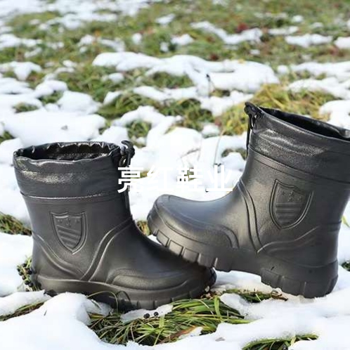ice and snow about winter new waterproof boots men and women fleece-lined thickened cold protection snow boots non-slip cotton shoes eva sole