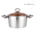 Stainless Steel Pot Set 10 PCs Set Pot Thickened Dual-Sided Stockpot Milk Pot Frying Pan Kitchen Cookware Set