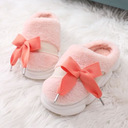 2023 Love of Butterfly Bowknot Winter Cotton Slippers Fashionable and Tasteful Simple but Not Simple Offline Popular