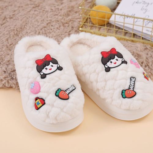 2023 Photo Sticker Winter Cotton Slippers Fashionable and Tasteful Simple but Not Simple Offline Popular