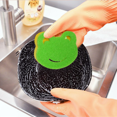 Factory wholesale frog compound magic sponge dish washing block kitchen brush brush brush clean brush clean clean clean cloth