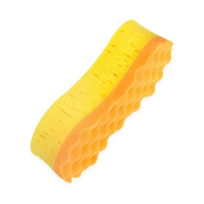 Wholesale Orange Double sided Wave Eight Character Car Wash Sponge Cleaning Sponge by Manufacturer Size and Color Can Be Determined