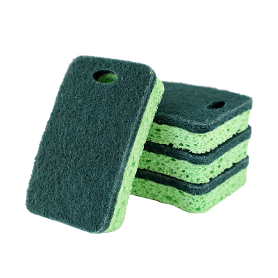 Wood pulp sponge Dishwashing cloth sponge kitchen cleaning brush pot sponge block Wood pulp sponge dishwashing sponge