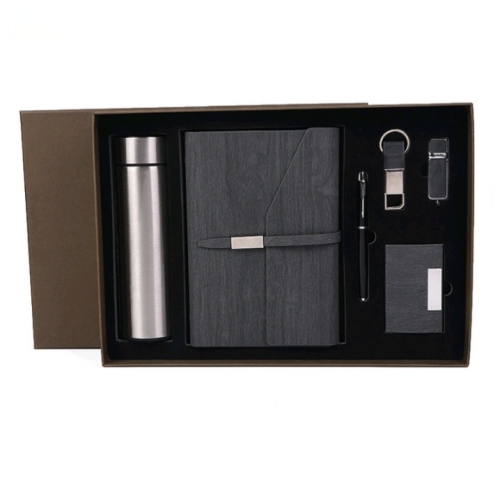 high-end 304 stainless steel business gift logo company opening promotion activity practical thermos cup hand gift set