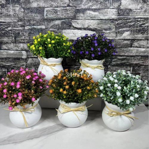 spray color semicircle six-layer grass starry sky living room floriculture ornament furnishing simulation potted plant