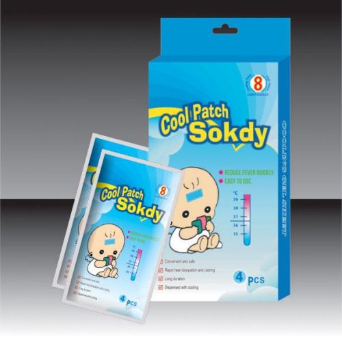厂家直销成人儿童降温贴 清凉冰冰贴 4 贴装跨境外贸专供 定制