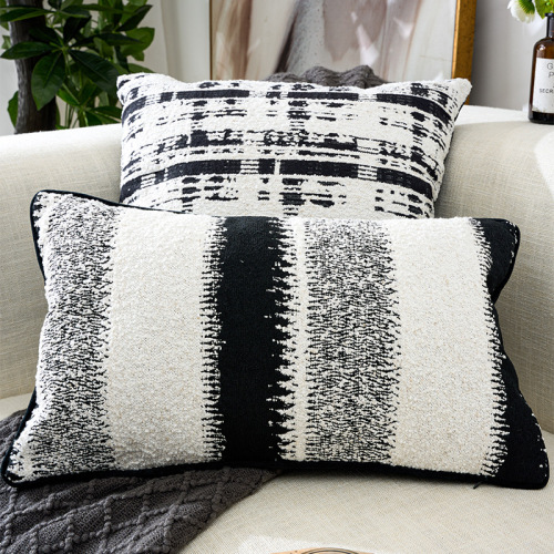 2023新款雪尼尔沙发抱枕套轻奢风高级床头靠垫不含枕芯方形腰靠枕