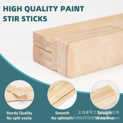 amazon 40 pcs wooden disposable paint stirring rod birch diy color bar gardening decoration supplies