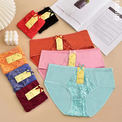 Foreign Trade Milk Silk Women's Lace Panties Uzbekistan Hot Selling Women's Underwear Wholesale