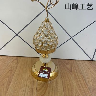 S733 Metal Candlestick Alloy Candlestick Crystal Candlestick Glass Candlestick Home Decorations Decorative Crafts
