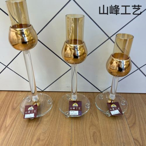 S011C新款金属烛台 合金烛台 产品设计理念现代时尚 装饰工艺品