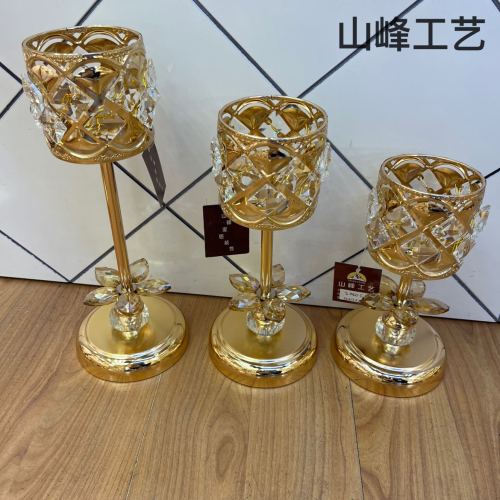 S040A新款金属烛台 合金烛台 产品设计理念现代时尚 装饰工艺品