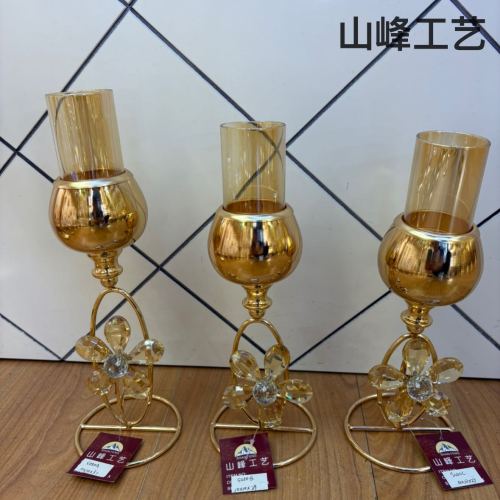 S050A新款金属烛台 合金烛台 产品设计理念现代时尚 装饰工艺品