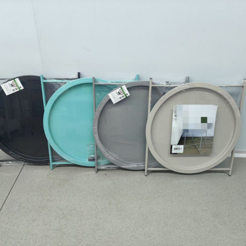 家用折叠茶几卧室床头桌铁艺沙发边几阳台创意迷你简约小圆桌