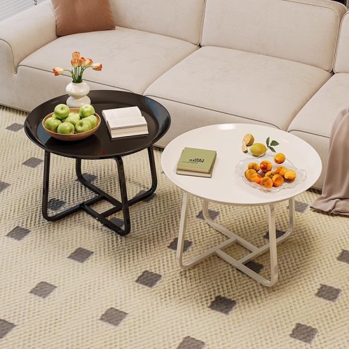 茶几客厅小户型圆桌可移动沙发边几家用阳台休闲置物桌子边几