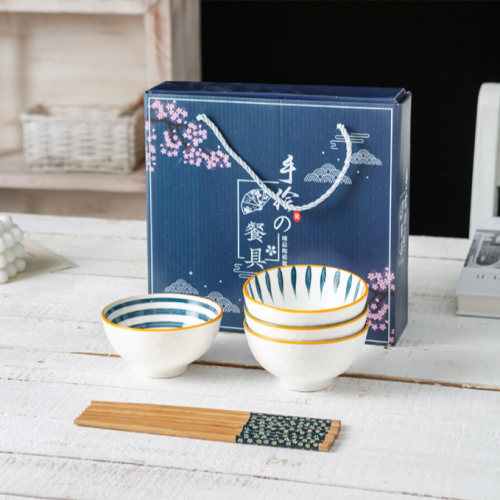 bowls， dishes， gifts， bowls and chopsticks set， ceramic tableware， practical bowls， gift boxes， activities， small gifts， bowls and dishes， wholesale
