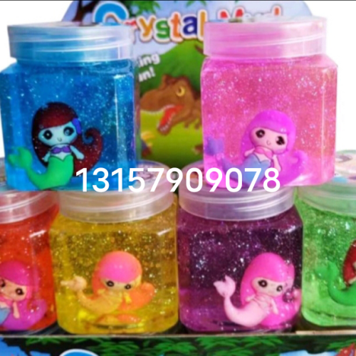 novelty toys stall children‘s toys leisure toys colored mud crystal mud plasticine slim foaming glue decompression