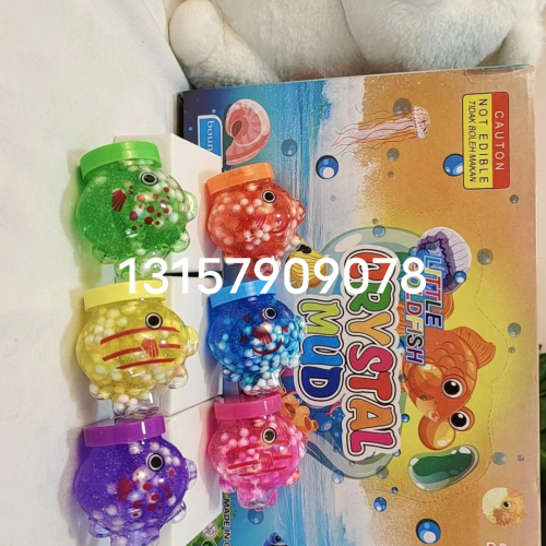 novelty toys stall children‘s toys leisure toys colored mud crystal mud plasticine slim foaming glue decompression