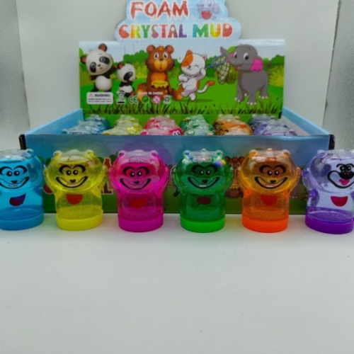 Novelty Toy Stall Children‘s Toy Leisure Toy Colored Clay Crystal Mud Plasticene Slime Foaming Glue Decompression