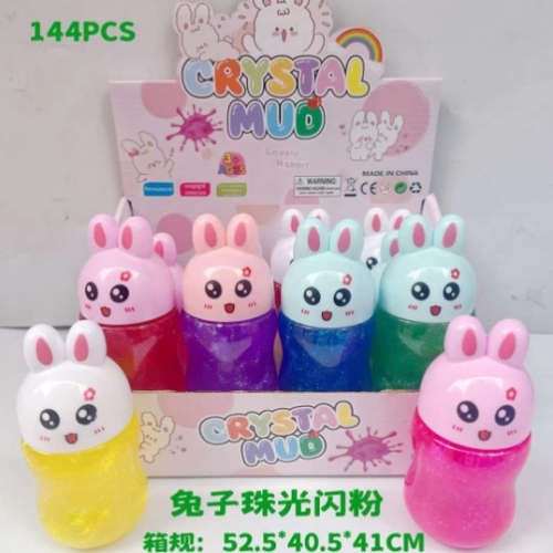 novelty toy stall children‘s toy leisure toy colored clay crystal mud plasticene slime foaming glue decompression