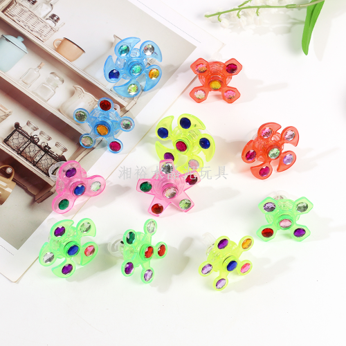 新款玩具陀螺戒指发光手指灯闪光指间陀螺儿童幼儿园礼品地推货源