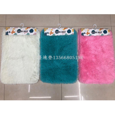 Factory Direct Sales Carpet Mat Dirt Trap Mats Non-Slip Mat Bathroom Mat Door Mat Plain Filament Wool