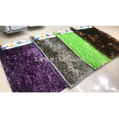 Factory Direct Sales Carpet Mat Dirt Trap Mats Non-Slip Mat Bathroom Door Mat Hydrophilic Pad Mat Chenille Bright Silk