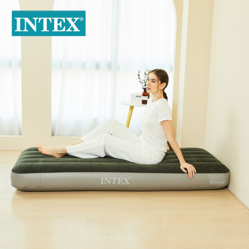 intex mattress outdoor camping flocking line pull air bed inflatable mattress vehicle-mounted inflatable bed
