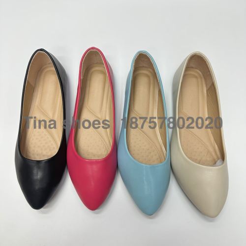 Injection Molding Order Style Sparkling Style/41 Pumps Injection Molding Pumps Mirror Napa Flat Autumn Shoes round Pointed