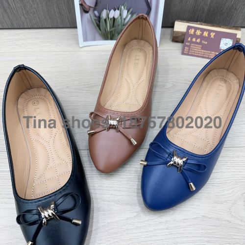 new products in stock 37-42 women‘s shoes pu women‘s shoes casual pumps 3 colors sponge mid-bottom stock shoes