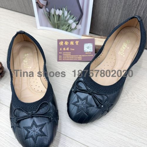 in stock all black dancing shoes injection molding pumps 36-42 dancing shoes injection molding flat pumps foreign trade export shoes